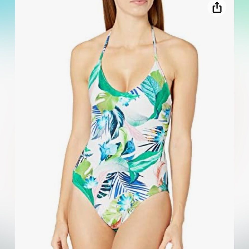 LA BLANCA One-Piece Halter One Swimsuit Size 4